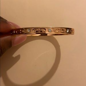 Coach rose gold bracelet